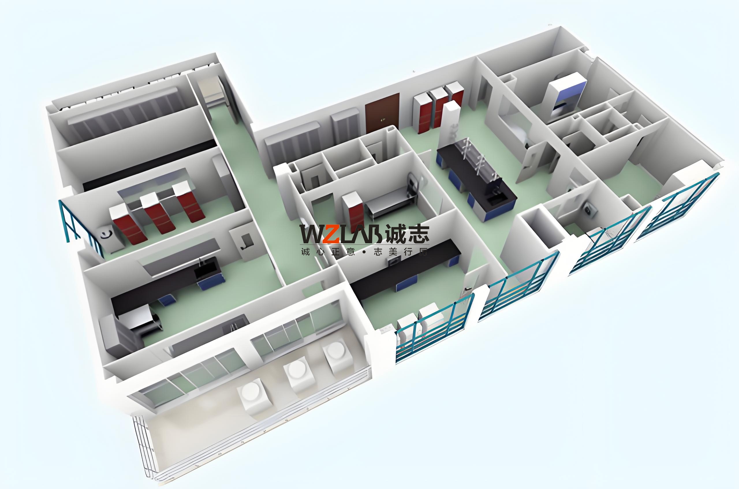 200平米實驗室包含細胞、細菌、辦公區域,怎么設計比較好?