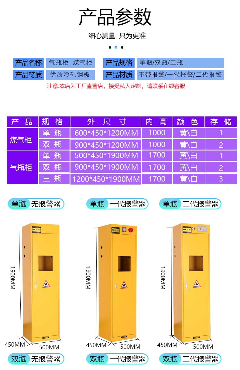 氣瓶柜參數(shù) 氣瓶柜